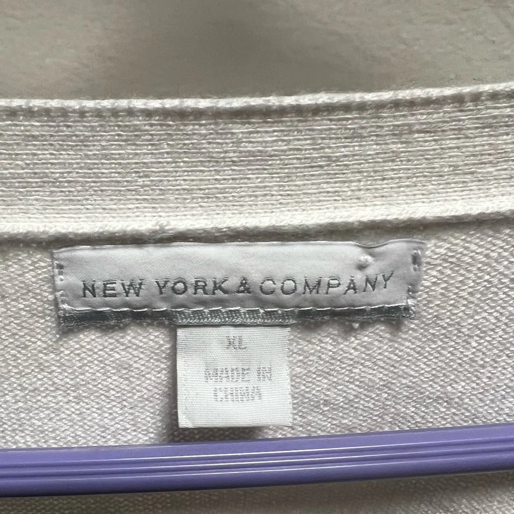 New York & Company size extra-large button up sweater - Picture 2 of 3